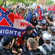 A KKK rally in Charlottesville, Virginia in July 2017. Photo: AP